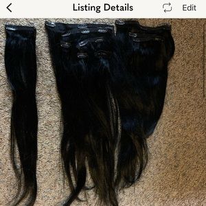 ZALA used jet black extensions 24 inch